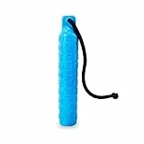 Dog & Field B-LINE Bumper Hundetraining Schnuller - Blau | Gummi-Wasserschwimmer für Training & Apportierübungen | Schwimmendes Hundespielzeug mit Wurfschnur | Gundog Training Dummies