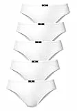 H.I.S Damen Slip im 5er-Pack, Basic, weich weiß 52