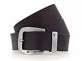 MUSTANG Leather Belt 3.5 W120 Dark Brown - kürzbar
