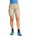RevolutionRace Rambler Lightweight Pro Shorts für Damen, Leichte Kurze Hose und Wandershorts für Damen, Aluminium/Brindle, M