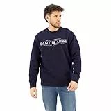 GANT Herren Graphic C-Neck Sweat Sweatshirt, Evening Blue, XXL