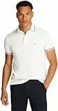 Tommy Hilfiger Herren Tipped Slim Fit Polo Mw0Mw37346 S/S Poloshirt, White (White), 3XL