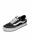Vans Herren Turnschuhe Brooklyn Aus Wildleder, Black/White, 41 EU