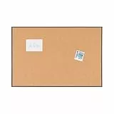 Bi-Office Pinnwand New Basic, Korktafel mit Schwarzem MDF Rahmen, 885x585 mm