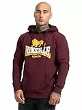 Lonsdale London Thurning Männer Kapuzenpullover Bordeaux L