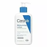 CeraVe Körperlotion mit Pumpspender, Für trockene bis sehr trockene Haut, Feuchtigkeitscreme Hyaluron und 3 essenziellen Ceramiden, Geeignet bei Neurodermitis, 236 ml