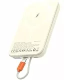 AsperX Magnetische Powerbank für MagSafe,10000mAh Power Bank 22.5W PD USB-C Kabel Schnellladen,Kabellos Wireless Ladegerät mit LED-Display, Kompatibel mit iPhone 17/16/15/14/13/12 Serie