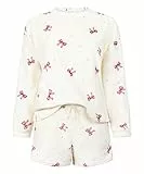 Hunkemöller Pyjamaset Fleece - Gardenia - S