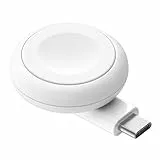 Belkin BoostCharge tragbares USB-C Apple Watch Ladegerät – MFi-zertifiziertes USB-C-Ladegerät für die Apple Watch Series 11, 10, 9, 8, 7, Ultra usw. – kompatibel mit MacBook, iPhone 17 usw. – Weiß
