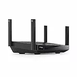Linksys Hydra Pro 6E Tri‑Band WiFi-6E-Mesh-Router – 8-Stream-Router zum Gamen,Zugriff auf das 6-GHz-Band,bis 6.6 Gbit/s,250 m² Funkabdeckung,mehr als 55 Geräte,geeignet Velop-Mesh-Systeme,MR7500-EU
