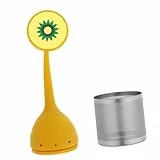DECHOUS Teefilter Aus Edelstahl Für Losen Tee Teeauslaufschutz Kreatives Teesieb Geeignet Für Schwarztee Grüntee Kräutertees Und Gewürze