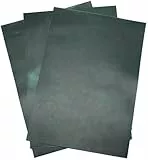 HAPPER STUDIO Rindsleder. Stärke 1,7 mm. Pull-Up, Crazy Horse gewachstes Leder. A4 x 3 Stücke (Green)