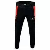 Erima Herren Six Wings Funktionelle Trainingshose (1102201), schwarz/rot, S