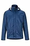 Marmot Herren PreCip Eco Jacket, Wasserdichte Regenjacke, winddichter Regenmantel, atmungsaktiv, faltbarer Hardshell Windbreaker, ideal zum Fahrradfahren & Wandern, Arctic Navy, M