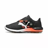 PUMA Herren Phantomcat Nitro Disc Golf Shoe, Black-Red Blast, 42.5 EU