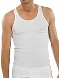 Schiesser Herren Sportjack Unterhemd, Weiß, 7 EU