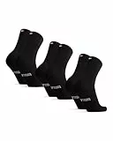 DANISH ENDURANCE Performance Crew Socken, Schwarz - 3 Paare, Gr.- EU 43-47