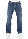 LTB Jeans Herren Stretch Timor Bootcut Jeanshose Hose Denim, Farbvariante:Magne Undamaged Wash (54329), Größe:34W / 32L