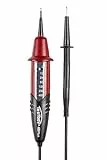 Testboy 40 Plus Spannungstester, von 6 bis 400 V AC/DC, (robustes Gehäuse, gummierter Griffbereich, CAT III 400 V, IP 65, 8 LEDs, ABS-Kunststoffgehäuse), Rot/Schwarz