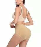 Joyshaper Damen Gepolsterte Butt Lifter Unterhose Po Push Up Höschen Shapewear Slip Hip Enhancer Booty Lifting Leggings Padded Panties Figurformende Miederhose Miederslip Po Lift Unterwäsche XL