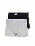 adidas Herren Unterwäsche Boxershorts 2er Pack - Trunk (2PK) - Active Flex Cotton Body