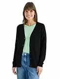 Cecil Damen Basic Cardigan mit V-Neck und Knöpfen