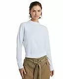 G-Star RAW Women's Tops Constructed Loose Mock t ls wmn, Weiß (White D24627-D601-110), XXS