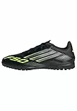 adidas Unisex F50 Club Turf Football Boots Fußballschuhe, core Black/Iron met./Lucid Lemon, 44 EU