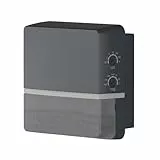 Theben 1010101 TECTA D180 AN, Bewegungsmelder (PIR) für die Wandmontage im Außenbereich, Erfassungsbereich 180° mit 14 m Reichweite, Permanente Lichtmessung, Unterkriechschutz, voreingestellt, schwarz