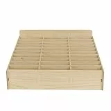 MAGICLULU Handy-Aufbewahrungsbox Holz 30 Fächer, Multifunktionaler Handygarage Smartphone Organizer für Schule, Klassenzimmer, Büro, Besprechungsraum, Khaki
