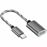 Adapter USB C auf USB, OTG Typ C auf USB Kabel, kompatibel mit iPhone 15 Pro/Max, iPad Pro, Samsung Galaxy S24 S23 S21, MacBook, Google Pixel, iMac S23, Huawei P50