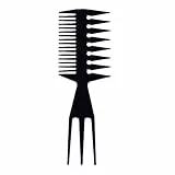 PSOWQ 3-in-1-Kunststoffkämme Detangling Breiter Zahnkamm Antistatischer Haar Kamm Kamm Friseur Styling-Tool