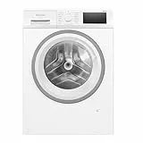 Siemens WM14N127 Waschmaschine iQ300, Frontlader mit 8 kg Fassungsvermögen, 1400 UpM, speedPack L, smartFinish, Outdoor-Programm, LED-Display, Weiß, 60 cm