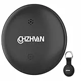 Android Smart Tracker Tag,Google Zertifiziert Schlüsselfinder kompatibel mit Find Hub APP (Android NUR),Bluetooth Key Finder für Gepäck/Taschen/Koffer/Brieftasche,Austauschbarer Akku，1 Pack Schwarz