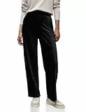 Street One Damen 3716566 Straight Leg Cordhose, Black, 38W x 30L