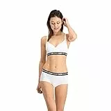 PUMA Damen Short Top Tee-shirt, Weiß, L EU