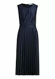 Betty & Co Damen Chiffonkleid mit Plissee 38, Dunkelblau