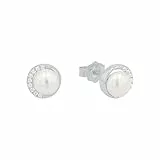 s. Oliver Ohrringe für Damen, Zirkonia / 925 Sterling Silber, Rhodiniert
