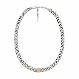 Emporio Armani Herren Edelstahl mit Karabinerverschluss Kettenhalsband