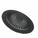 BESTonZON Grillplatte Für Kassettenofen Bbq Grillplatte Antihaft-backblech Metall Schwarz