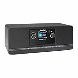 TechniSat DIGITRADIO 372 CD IR – Stereo Internetradio mit DAB+, UKW, CD-Player, WLAN, Bluetooth, Farbdisplay, USB, AUX, Kopfhöreranschluss, Wecker, 10 W, App-Steuerung und Fernbedienung - Schwarz