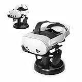 AMVR Stand Holder Kompatibel mit Quest 3s/Quest 3/Quest 2/Pico 4/Vision Pro/für PSVR 2 - Universal VR Headset Display Dock, Stabile Halterung Lagerung Runde Basis, Mount installieren einfach