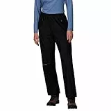 Marmot Damen PreCip Eco Full Zip Pant, wasserdichte Regenhose, Winddichte Wanderhose, atmungsaktive Regenkleidung zum Wandern und Trekking, Black, M