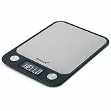 Korona 70250 Küchenwaage LEA | Edelstahl - Wiegefläche | Tragkraft 5 kg, Einteilung 1 g | Tara-Zuwiegefunktion | Batterien inklusive