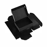 RLAVBL 6 Stück Doppelseitig Schwarze Versandkartons, Maße: 17,8 x 12,7 x 5,1 cm, einfach zu montieren, Ideal für Kleine Unternehmen