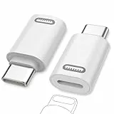 MoKo Lightning auf USB-C Adapter 2 Stück für iPhone 17 Air 16 15 Pro Max Plus, iPad - Nicht für Kopfhörer/USB-Stick/Apple Pencil, für Schnell Laden, Typ-C auf Lightning Adapter