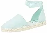 Calvin Klein Jeans Damen Espadrilles Ankle Stoffschuhe, Türkis (Blue Glass), 39