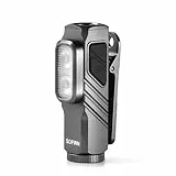 Sofirn ST10 Mini Taschenlampe Led Aufladbar, 1000LM Spot / 500LM Flut / 660NM Rotlicht, Doppelte Maglite, Type-C, Clip, IPX6 Wasserdicht, Taschenlampen Klein für Zuhause, Gassigehen, Angeln, Notfälle