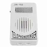 Generchin Telefonklingel Telefonverstärker Wandklingel Lautsprecher Blitzlicht Blinker Klingel Extra Lauter Ton