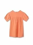 Sanetta Pure Mädchen-Kleid orange aus Musselin | Hochwertiges und gemütliches Kleid aus Bio-Baumwolle für Mädchen. Baby & Kinder Bekleidung
